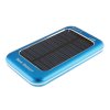 3500mAh Solar Charger Power Bank with 6 Connectors for iPhone Smart Phone- Blue