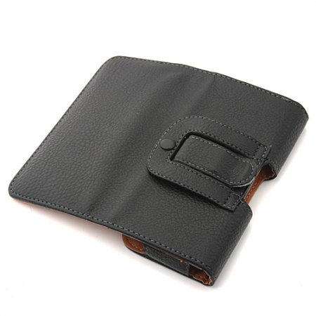 Magnetic Closure Protective Leather Case Cover for Hero V6888 Smartphone Black