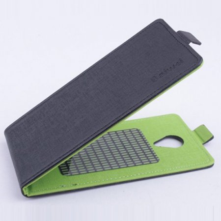 Leather Flip Cover Stand Case for THL T6S & T6 Pro Smartphone Black