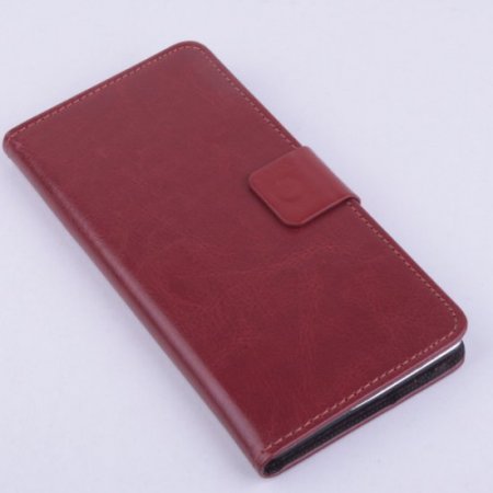 Flip Leather Cover Stand Case for ECOO E02 Pro Shinning Smartphone Brown