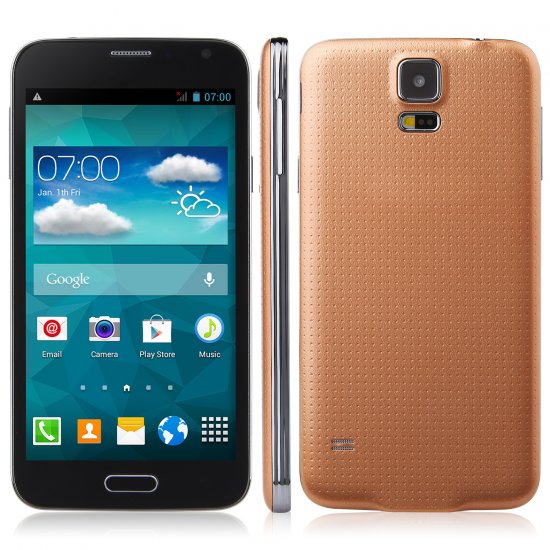 Doxio G900H Smartphone Android 4.2 MTK6572W 5.0 Inch 3G GPS Golden