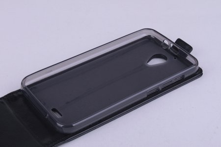 Leather Flip Cover Stand Case for ZOPO ZP320 Smartphone Black