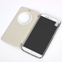 Original S-View Flip Cover Protective Case for Elephone P8000 Smartphone- White