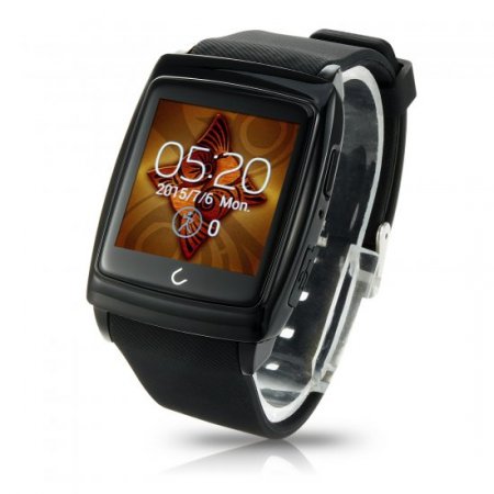 Uwatch U18 MTK6571 1.54 Inch IPS Screen Android 4.4 Bluetooth 4.0 Nano Waterproof Black