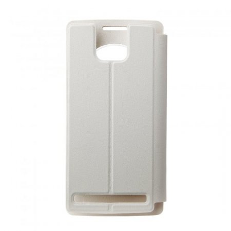 Original Leather Flip Cover Case for THL 2015 Smartphone White
