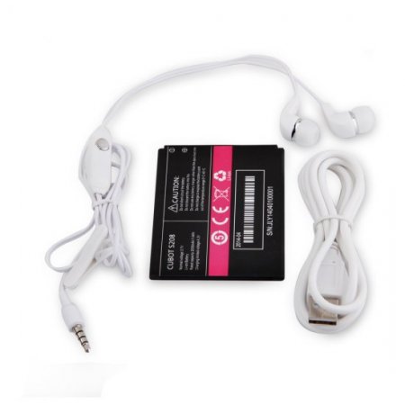 Cubot S208 Slim Smartphone MTK6582 1GB 16GB Android 4.4 5.0 Inch 3G OTG Black