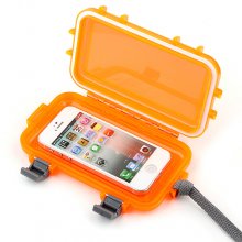 10m Waterproof Shatterproof Polycarbonate Case Cover for Mobile Phone Orange