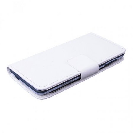 Leather Flip Cover Case Stand for Doogee DG280 Smartphone White