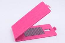 Leather Flip Cover Stand Case for DOOGEE DG580 Smartphone Rose