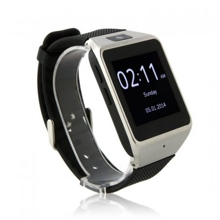 Atongm W007 Smart Bluetooth Watch 1.54 Inch Touch Screen with Camera - Black