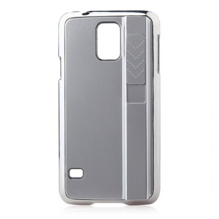 Back Case Back Cover with Lighter for Samsung S5 Smartphone Silver