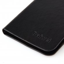 Fashion Leather Flip Case Cover for DOOGEE MINT DG330 Smartphone Black