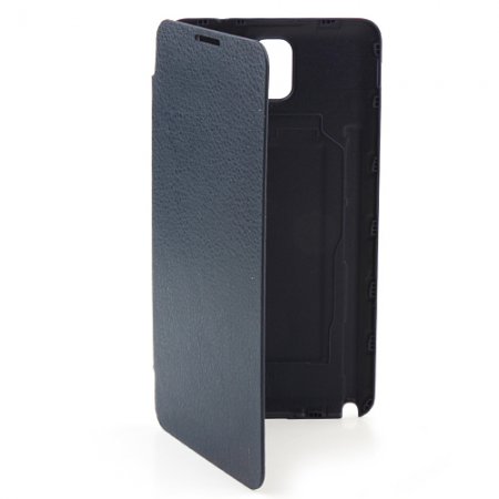 Portable Leather Flip Case Cover for Samsung Galaxy Note III Dark Blue
