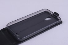 Leather Flip Cover Stand Case for ZOPO ZP320 Smartphone Black