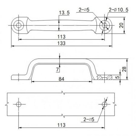 Caravan Motorhome RV Camper Trailer Furniture Kitchen Wardrobe accessories Car Stainless steel heavy handle