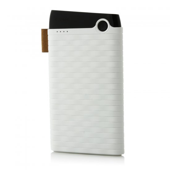 Cager B089 6000mAh Ultra Slim USB Power Bank for Smartphones Tablet PC White