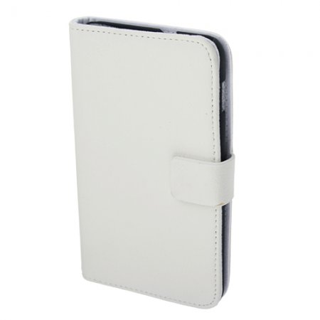 5.3 Inch Protective Leather Stand Case for Samsung Galaxy Note I9220 Smart Phone- White