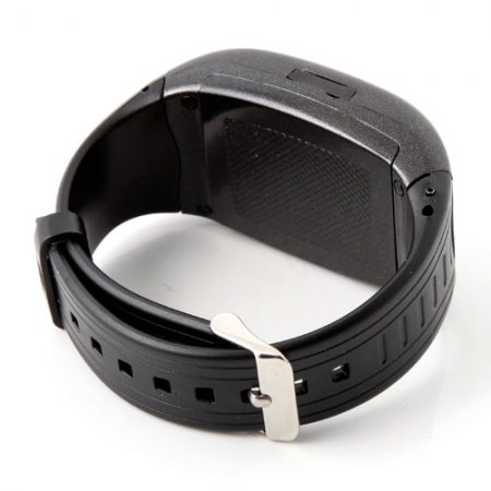 AK11 Watch Phone Single SIM Card Camera FM Bluetooth Ebook 1.2 Inch Touch Screen- Black