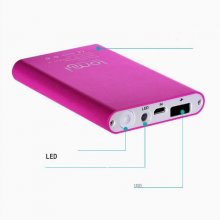 Fashion Lomui L301 3000mAh LED Lighting Power Bank for iPad iPod iPhone Mobile 2 Color