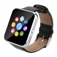 Zeblaze Rover Smart Watch Toughened OGS Panel MTK2501 BT Premium Leather Strap Silver