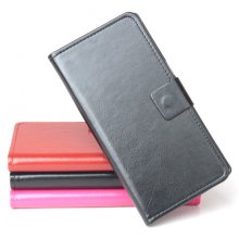 Fashion Leather Flip Case Cover for ONEPLUS ONE Smartphone Black