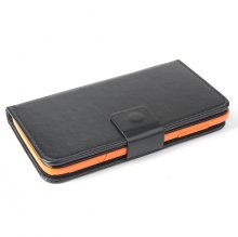 Protective PU Leather Flip Case for JIAYU G2F Smartphone Black