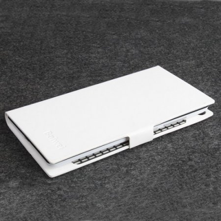 Protective PU Leather Flip Case for JIAYU G6 Smartphone White