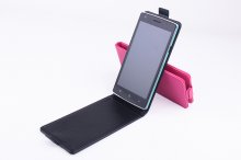 Leather Flip Cover Stand Case for Elephone G4 Smartphone Black