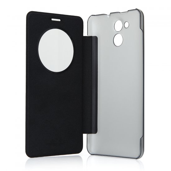 Original S-View Flip Cover Protective Case Battery Case for Elephone P7000- Black