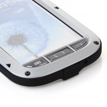 LOVE MEI Shockproof Waterproof Rugged Gorilla Metal Case For Samsung Galaxy S3 Silver