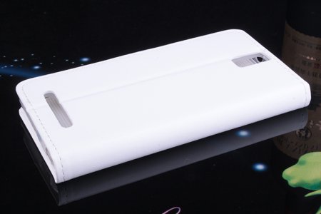 Flip Leather Cover Stand Case for ZOPO ZP998 Smartphone White