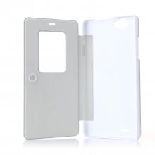 S-view Flip Cover with Suction Cup for ThL 5000 Smartphone White