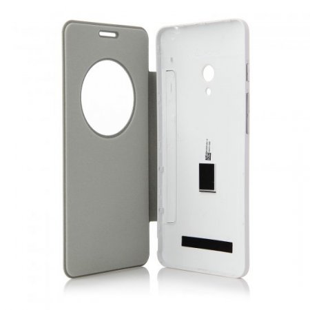 Original S-View Flip Cover Case Leather Case for Zenfone 5 Smartphone White