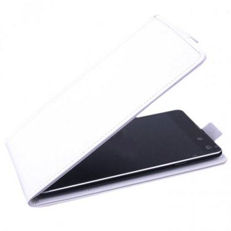 Leather Flip Cover Case Protect Case for Elephone G7 Smartphone White