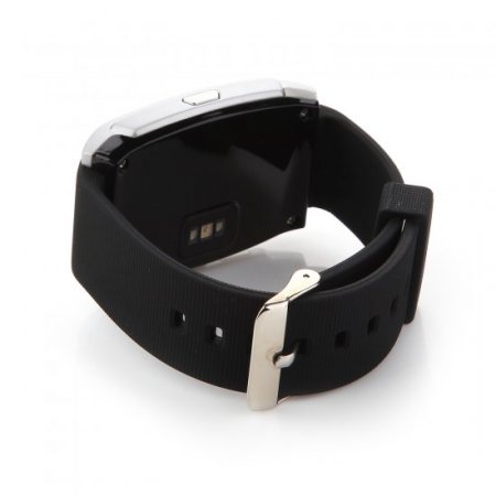 U Watch UX Bluetooth Watch Heart Rate Monitor for iOS And Android Smartphones Silver