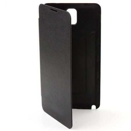 Portable Leather Flip Case Cover for Samsung Galaxy Note III Black