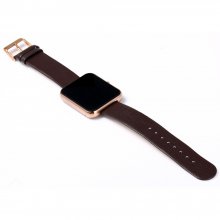 Zeblaze Rover Smart Watch Toughened OGS Panel MTK2501 BT4.0 Premium Leather Strap Gold