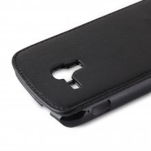 New Protective Leather Cover Case Pouch for Samsung S7562 Black