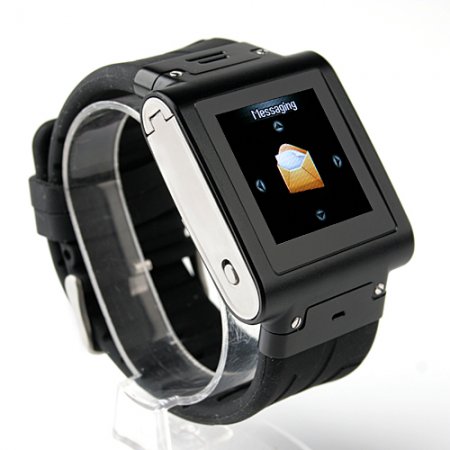 W838 Watch Phone Quad Band Single SIM Card Java Camera Bluetooth FM 1.4 Inch Touch Screen 2GB