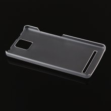 Original Plastic Transparent Protective Back Cover Case for THL 2015 Smartphone White