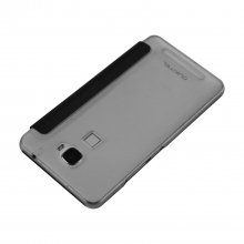 Original Protective Case S-view Flip Cover Case for Oukitel U8 Smartphone Black