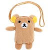Cute Rilakkuma Bear Mobile Bag Pocket With Neck String