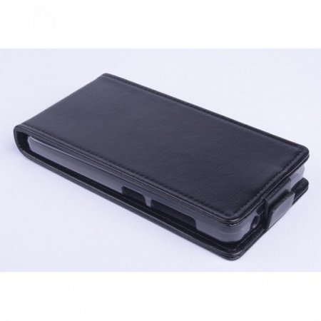 Leather Flip Cover Case Stand GIONEE V183 Smartphone Black