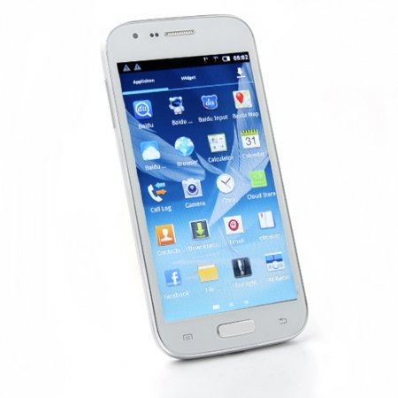 I9500 Smartphone Android 2.3 OS SC6820 1.0GHz 5.0 Inch Camera- White