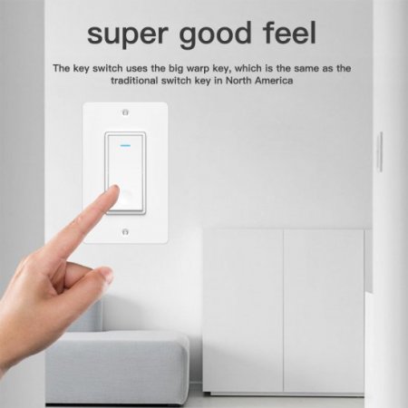 Tuya wifi smart switch SW1,Support Tmall Genie/Alexa/GoogleHome,smart Schedule,Remote and Voice Control (4 Pack)