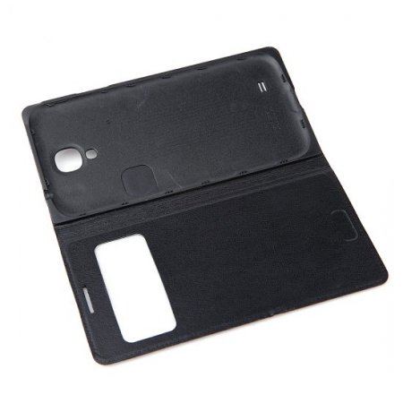 Protective Flip Cover For Samsung GALAXY S4 Smartphone Black