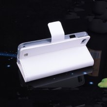 Flip Leather Cover Stand Case for Zopo C2 ZP980 Smartphone White