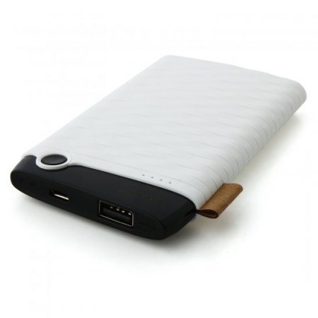 Cager B089 6000mAh Ultra Slim USB Power Bank for Smartphones Tablet PC White