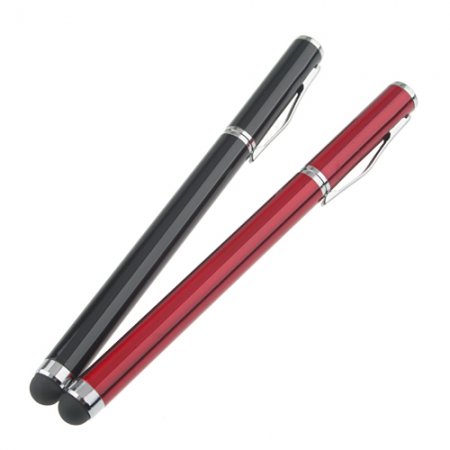 2 in 1 Touch Screen Stylus Ball Point Pen 12cm Long
