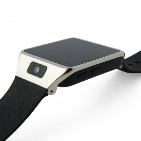 Atongm W007 Smart Bluetooth Watch 1.54 Inch Touch Screen with Camera - Black